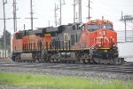 CN 2939, BNSF 6743 on a lite power move.